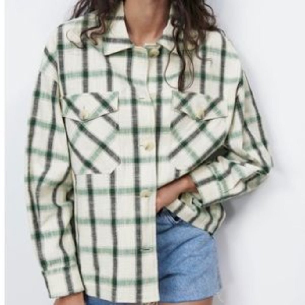 Zara Check Overshirt Academia